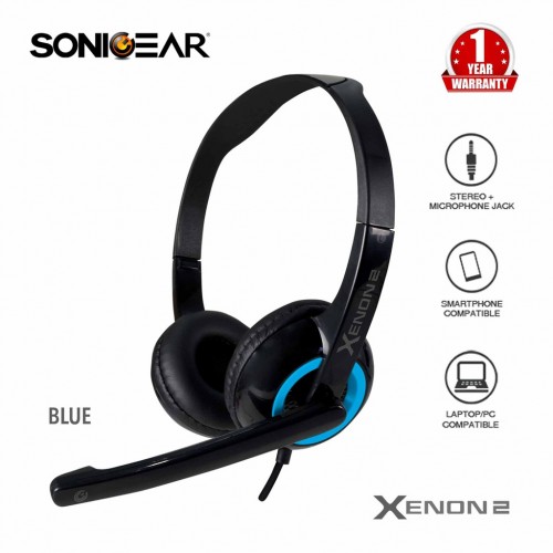 Sonicgear Xenon 2 Stereo Headset with Mic Used Computers Gaming Computers Brand New Computers Accessories Online Store in Sri Lanka