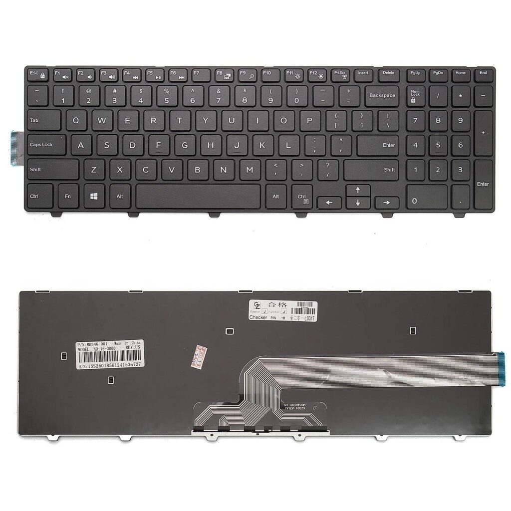 Laptop Keyboard For DELL 153000 3542 3543 3545 3547 3548 US Used