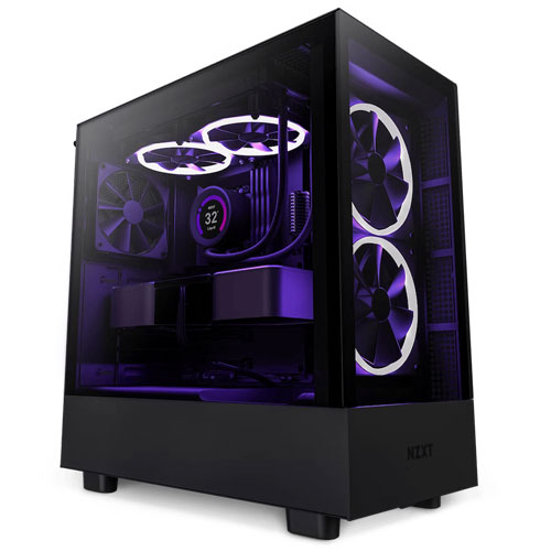 NZXT H5 ELITE EDITION RGB ATX MID TOWER BLACK CASE - Used Computers ...