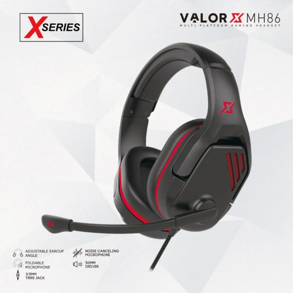 FANTECH MH86 VALOR – Over-Ear RGB Gaming Headset