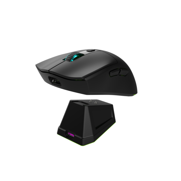 Jedel WD139 Lightweight Wireless Gaming Mouse With Rgb Charging Dock, Magnetic Charging
