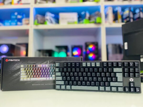 FANTECH MK876V2 ATOM87 RGB MECHANICAL KEYBOARD RED SWITCH SUMI EDITION - BLACK