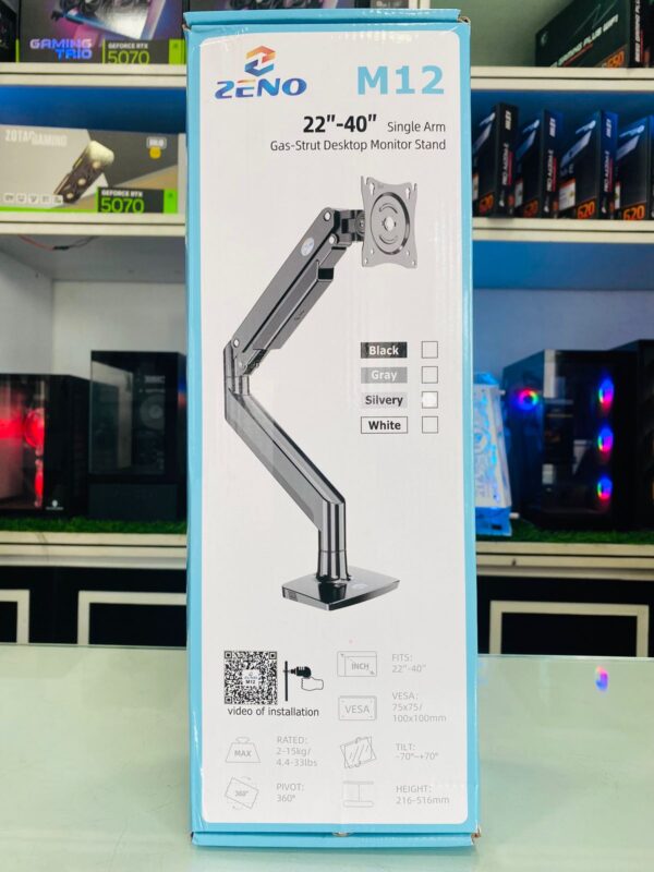 ZENO M12 22INCH-40INCH MONITOR ARM