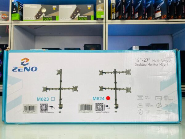 ZENO M624 MULTI FUNCTION QUAD STAND DESKTOP MONITOR MOUNT