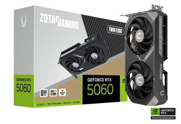 ZOTAC GAMING GEFORCE RTX 5060 TWIN EDGE 8GB BRAND NEW GRAPHIC CARD