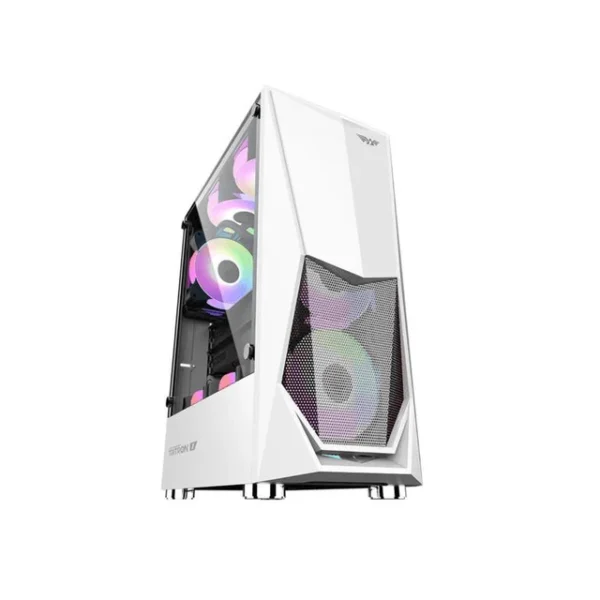 ARMAGGEDDON TRITRON 1 GAMING CASING - WHITE ( WITH 03 FANS )