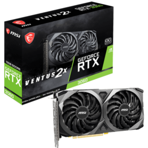 MSI GEFORCE RTX3060 VENTUS 2X OC 12GB GRAPHICS CARD ( 1 YEARS WARRANTY )