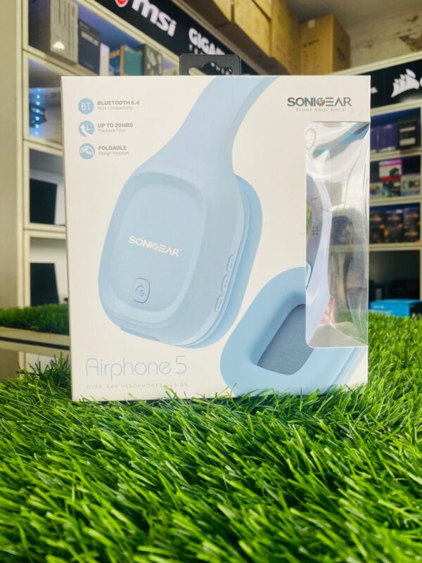 SONICGEAR AIRPHONE 5 BLUETOOTH HEADFONES ( RAINDROP )
