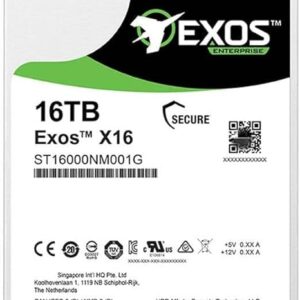 SEAGATE EXOS X16 16TB 7200RPM ENTERPRISE HDD (3y)