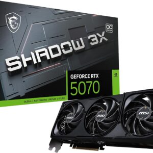 MSI GEFORCE RTX 5070 SHADOW 3X OC 12GB GDDR7X GRAPHIC CARD (3 YEARS WARRANTY)