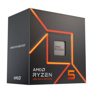 AMD Ryzen 5 7600 (6 Cores, 12 Threads) Up To 5.1 GHz Desktop Processor ( 3 YEARS WARRANTY)-Without Box/Fan