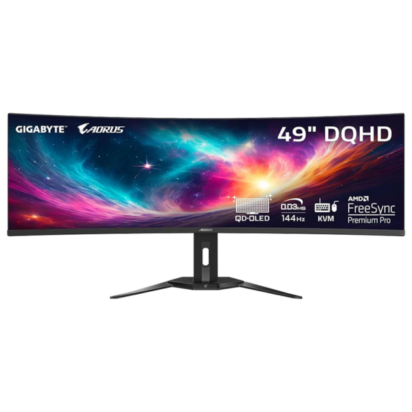 GIGABYTE AORUS CO49DQ EK QD-OLED CURVED GAMING MONITOR