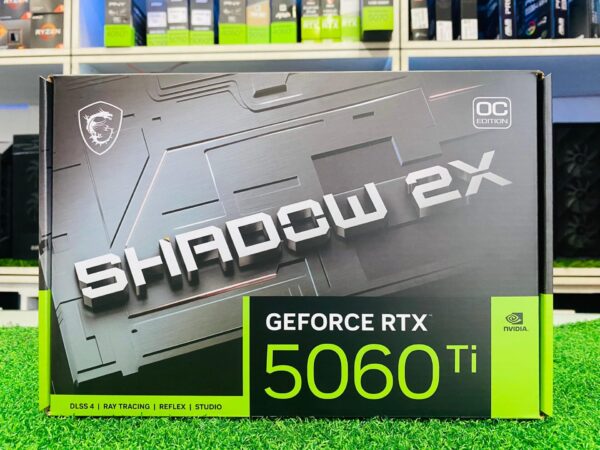 MSI GEFORCE RTX5060 TI SHADOW 2X OC PLUS 16GB GDDR7X BRAND NEW GRAPHICS CARD (3 YEARS WARRANTY)