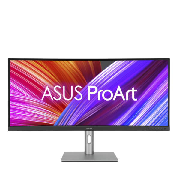 ASUS ProArt Display PA34VCNV Curved Professional Monitor – 34.1-inch, IPS, 21:9 3440 x 1440, 3800R Curvature, 100% sRGB / Rec.709, Color Accuracy ΔE < 2, Calman Verified, USB-C Docking PD 96W, RJ45, Ergonomic Stand, Green Sustainability