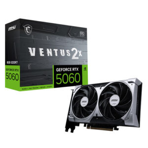 MSI Geforce RTX 5060 Ventus 2X OC 8GB GDDR7X Graphics Card (3 YEARS WARRANTY)