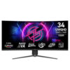 MSI MAG 346CQRF X24 34" UWQHD (3440 X 1440) 240Hz 0.5ms Adaptive Sync Curved Gaming Monitor ( 3 Years Warranty)
