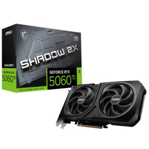 MSI GEFORCE RTX 5060TI SHADOW 2X OC PLUS 16GB GDDR7X BRAND NEW GRAPHICS CARD ( 3 Year Warranty  )