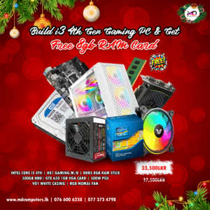 CORE I3 4TH GEN GAMING PC BUILD WITH FREE RAM ( CHRISTMAS OFFER )