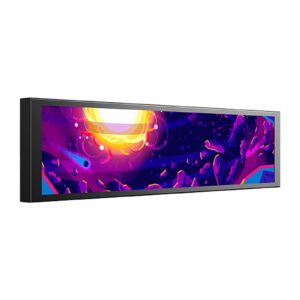 JUNGLE LEOPARD 9.16 INCH LCD MINI CUSTOMIZABLE 1920*480 IPS TEMPERATURE DISPLAY SCREEN ( BLACK )