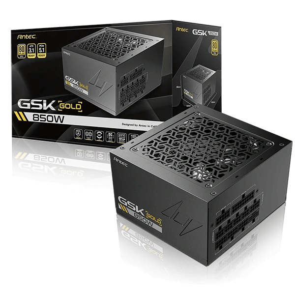 ANTEC GSK850 850W ATX3.1 FULLY MODULAR 80+ GOLD BRAND NEW POWER SUPPLY