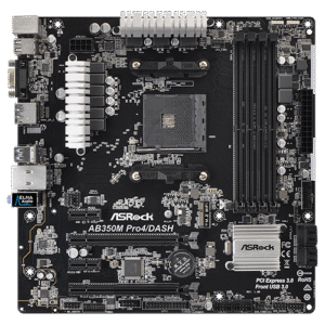 ASROCK AB350 DUAL M.2 USED 4 RAM SLOT MOTHERBOARD