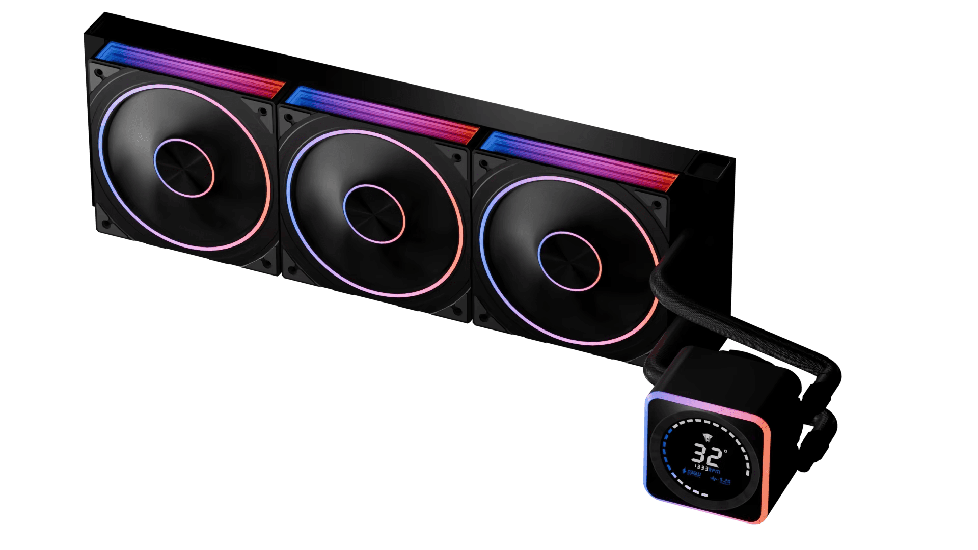 JUNGLE LEOPARD ASTROBEAT DGT 360 LIQUID COOLER – BLACK (3 YEARS WARRANTY)