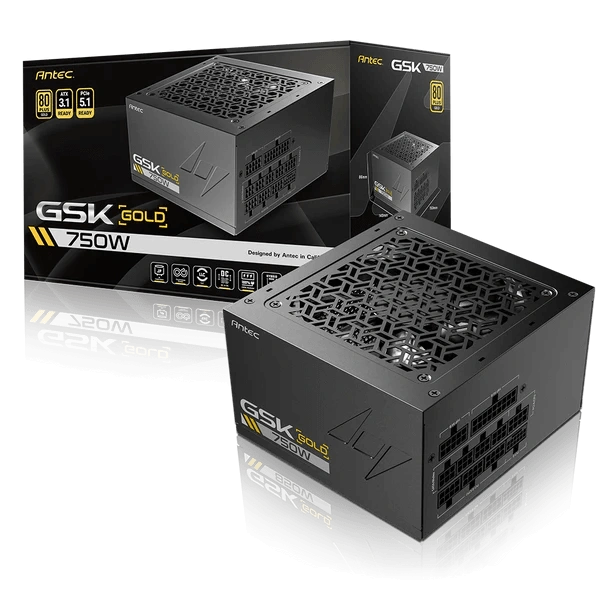 ANTEC GSK750 750W ATX3.1 FULLY MODULAR 80+ GOLD BRAND NEW POWER SUPPLY