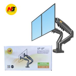 NB NORTH BAYOU F160 DUAL SCREEN DESKTOP MOUNT SUPPORT LOAD FROM 2 to 9KG AND 17 to 27 INCHESPER ARM