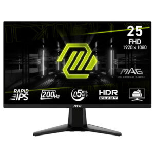MSI MAG 255F E20 24.5' INCH FHD 200Hz RAPID IPS 0.5ms AMD FREE PREMIUMC GAMING MONITOR (3 Years Warranty)