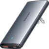 BASEUS GAN5 CHARGER 1xUSB-A 1xUSB-C With  USB-C CABLE 65W GRAY ( CCGP150113 )