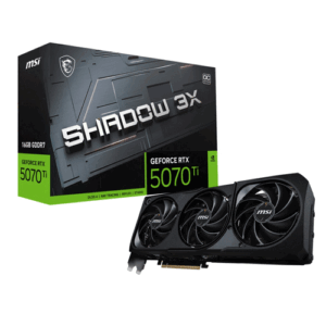 MSI GEFORCE RTX 5070TI SHADOW 3X OC 16GB GDDR7X GRAPHICS CARD ( 3 Years Warranty )