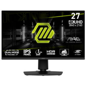 MSI MAG 275UPD E14 27 INCH UHD (3840 x 2160) 144Hz 288Hz ADAPTIVE SYNC IPS DUAL MODE GAMING MONITOR ( 03 YEARS WARRANTY )