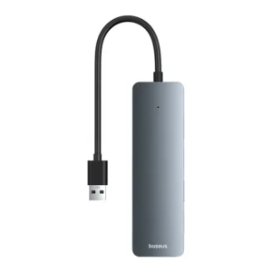 BASEUS 4-PORT HUB ULTRAJOY SERIES LITE 15cm SPACE GRAY USB-A TO USB3.0 x 4 ( B0005280B8 )