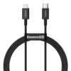 BASEUS SUPERIOR SERIES 1M FAST CHARGING DATA CABLE TYPE-C TO LIGHTNING PD 20W BLACK ( CATLYS-A01 )
