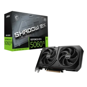 MSI GEFORCE RTX 5060TI SHADOW 2X OC 8GB GDDR7X GRAPHICS CARD (3 YEARS WARRANTY)