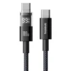 BASEUS DISPLAY 2 100W 1METER TYPE-C TO TYPE-C FAST CHARGING DATA CABLE ( P10382702121-00 )