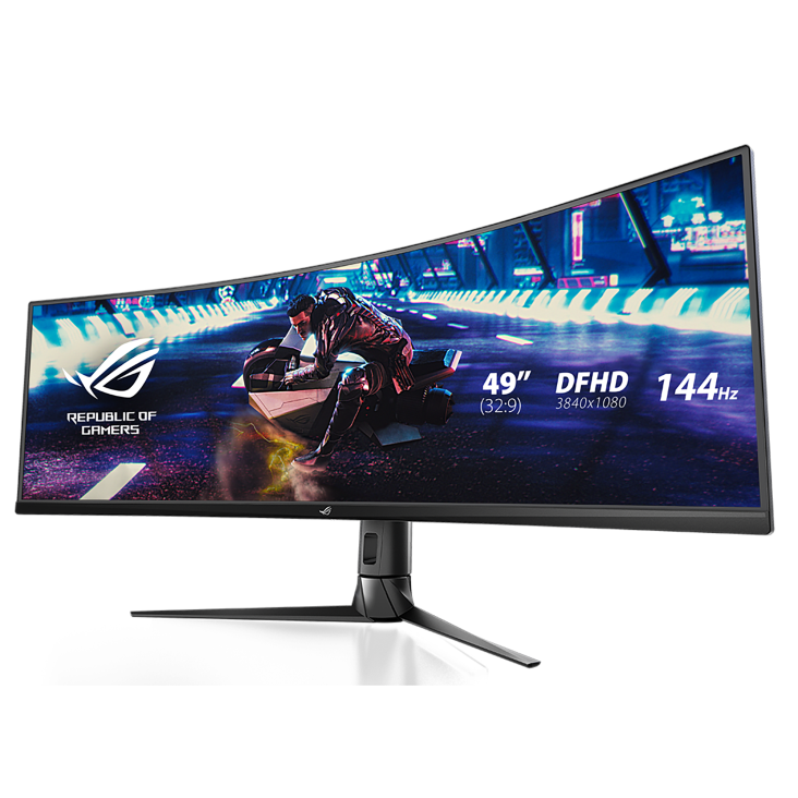 ASUS ROG STRIX XG49VQ 49 INCH CURVED SUPER ULTRA-WIDE HDR (3840 x 1080), 144Hz GAMING MONITOR ( 03 YEARS WARRANTY )